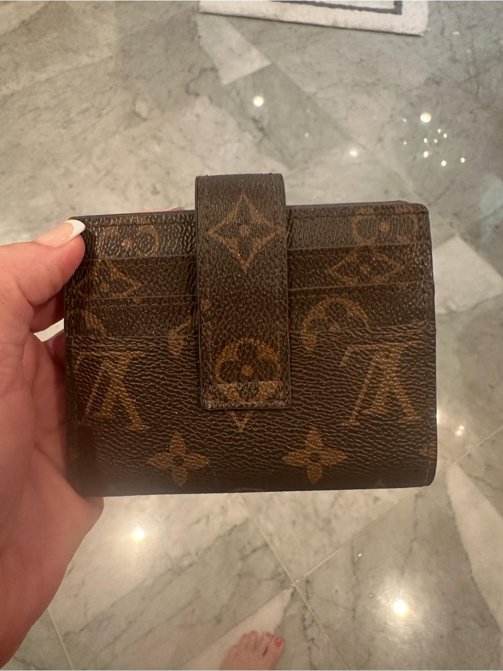 Louis Vuitton Monogram Canvas Card Case in Dark Brown - Picture 4 of 4